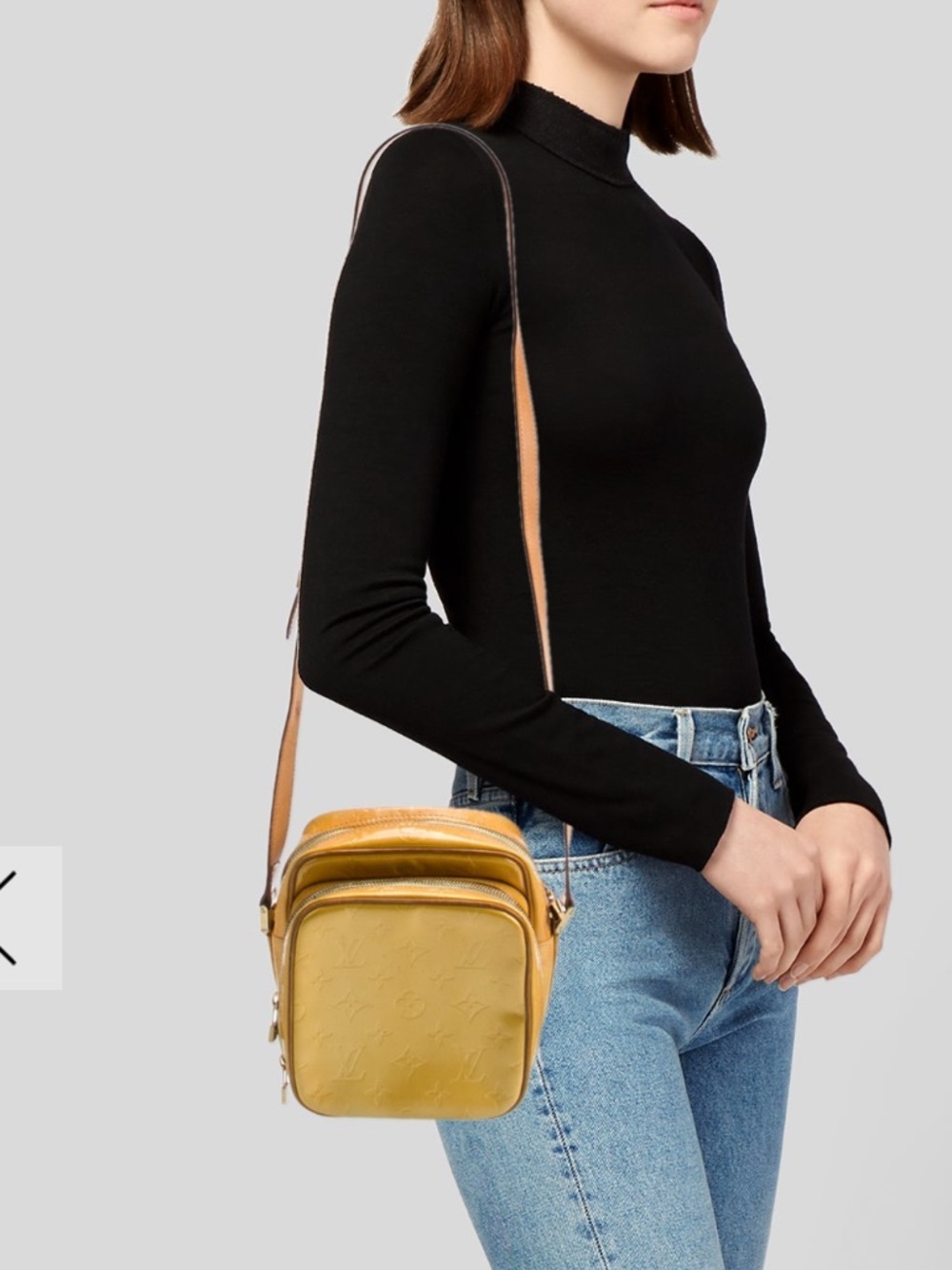 Louis Vuitton vernis crossbody orange- yellow pink gold